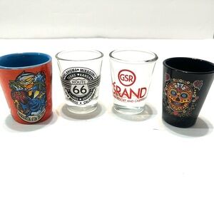 Travel Souvenir Shot Glasses (x4).